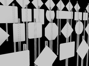 Road Signs Pack 3D 模型