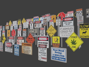 Sign Pack 3D 모델