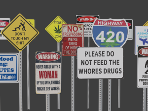 Sign Pack 3D 모델