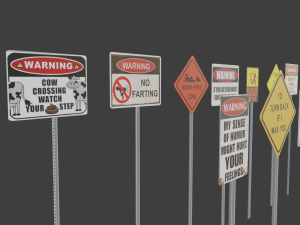 Sign Pack 3D 모델