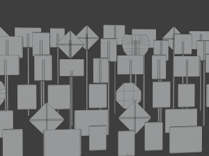 Sign Pack 3D 모델