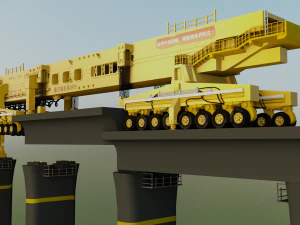SLJ-900 Bridge Constructor 3D Model