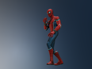 Spiderman animated and Rigged 3D Model