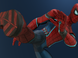Spiderman animated and Rigged 3D Model