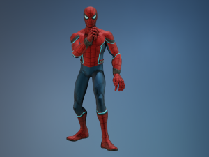 Spiderman animated and Rigged 3D Model