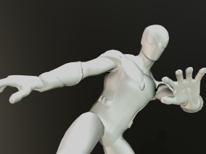 Spiderman animated and Rigged 3D Model