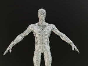 Spiderman animated and Rigged 3D Model