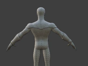 Spiderman animated and Rigged 3D Model