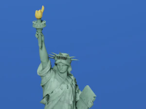 Statue of Liberty Detailed game ready 3D Model