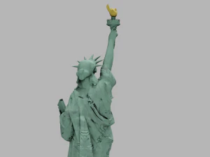 Statue of Liberty Detailed game ready 3D Model