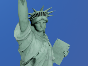 Statue of Liberty Detailed game ready Modelo 3D