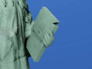 Statue of Liberty Detailed game ready 3D Model