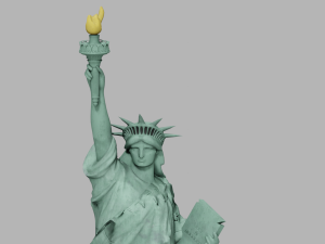 Statue of Liberty Detailed game ready Modelo 3D