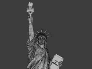 Statue of Liberty Detailed game ready Modelo 3D