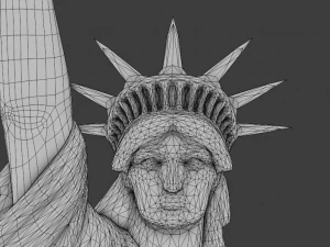 Statue of Liberty Detailed game ready 3D Model