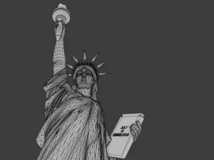 Statue of Liberty Detailed game ready 3D Model