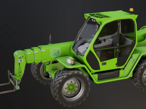 Green tractor 3D Model