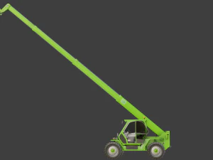 Green tractor 3D Model