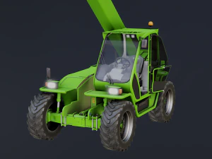 Green tractor 3D Model