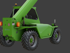 Green tractor 3D Model