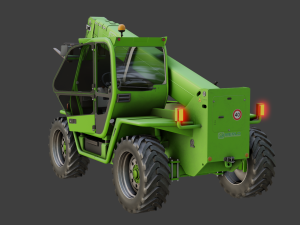 Green tractor 3D Model