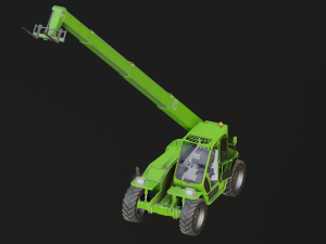 Green tractor 3D Model