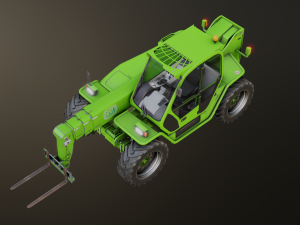 Green tractor 3D Model