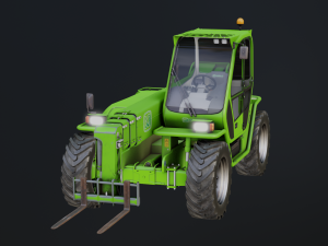 Green tractor 3D Model