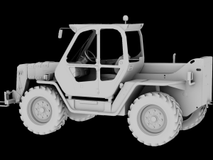 Green tractor 3D Model