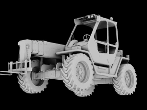 Green tractor 3D Model