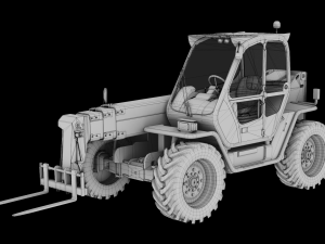 Green tractor 3D Model