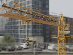 타워크레인 게임 준비 완료 3D 모델