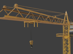 Tower Crane game ready 3D Model