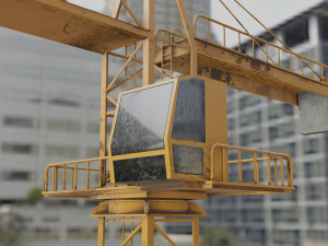 Tower Crane game ready 3D Model