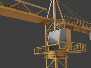 Tower Crane game ready 3D Model
