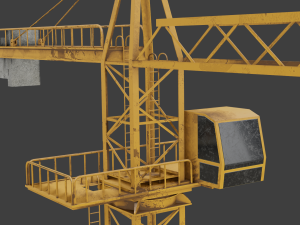 Tower Crane game ready 3D Model