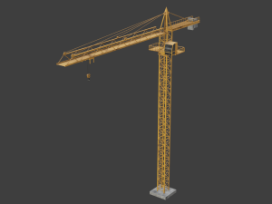 Tower Crane game ready 3D Model