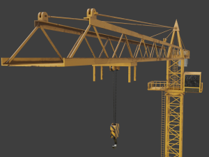 Tower Crane game ready 3D Model