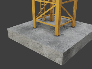 Tower Crane game ready 3D Model