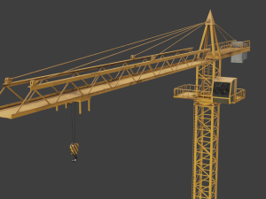 Tower Crane game ready 3D Model