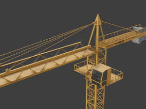 Tower Crane game ready 3D Model