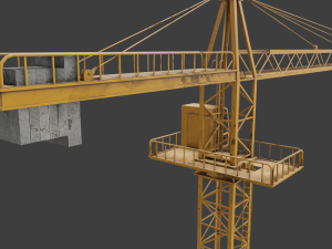 Tower Crane game ready 3D Model