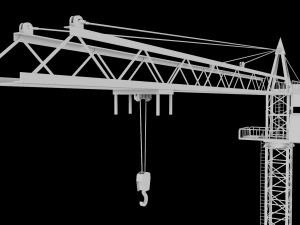 Tower Crane game ready 3D Model