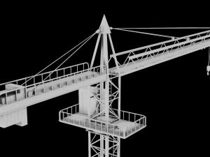 Tower Crane game ready 3D Model