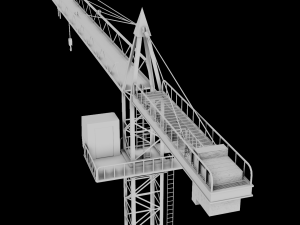Tower Crane game ready 3D Model