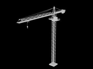 Tower Crane game ready 3D Model