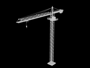 タワークレーンゲームの準備完了 3Dモデル