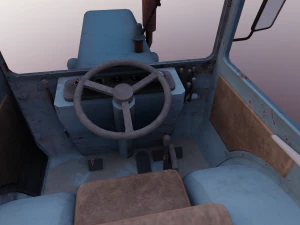 Tractor Game Ready 3D Model