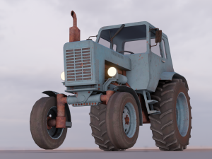 Tractor Game Ready 3Dモデル