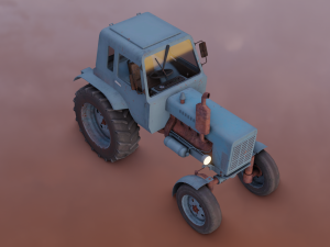 Tractor Game Ready 3Dモデル